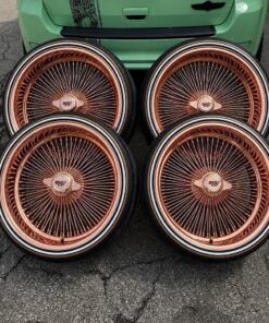 24s rose gold Daytons wire wheels available with matching steering wheel