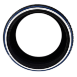 245/35R20 Whitewall and Blue Stripe Tire Custom Handmade in USA | Single (Low Profile)