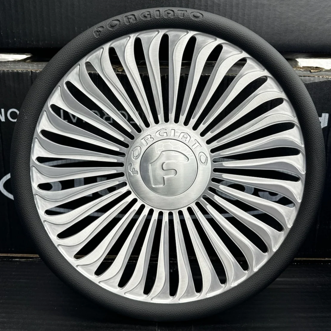 Forgiato-Multato-brushed-custom-steering-wheel Forgiato Multato Brushed Steering Wheel - Image 1