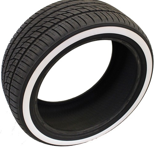thumbnail-1-3 245/30R22 Custom True Whitewall Tire Vulcanized Whitewall, Not Painted | Handmade in USA | Single or Set of 4 - Image 1